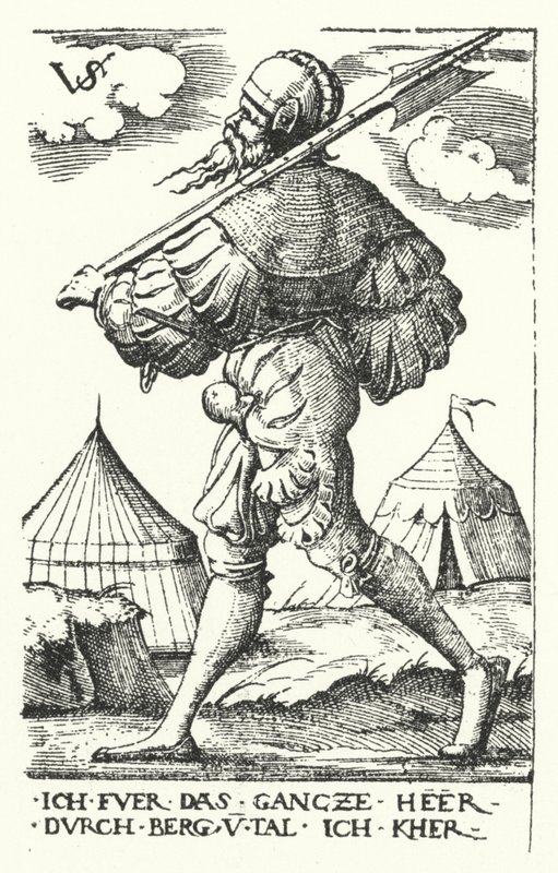 Landsknecht da Virgilius the elder Solis