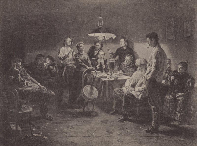 Compagnia serale da Vladimir Egorovic Makovsky