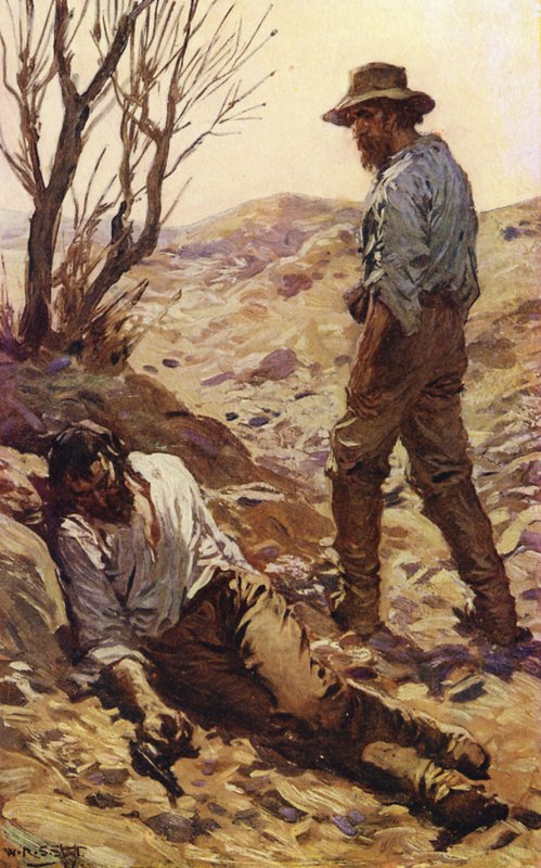 La morte di Burke da W.R.S. (after) Stott
