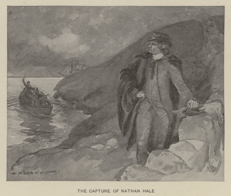 La cattura di Nathan Hale da W. P. Snyder