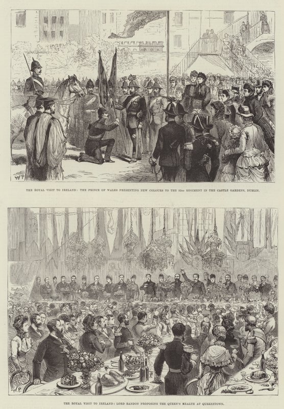 La visita reale in Irlanda da Walter Paget