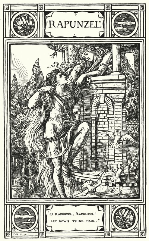 Raperonzolo (incisione) da Walter (after) Crane
