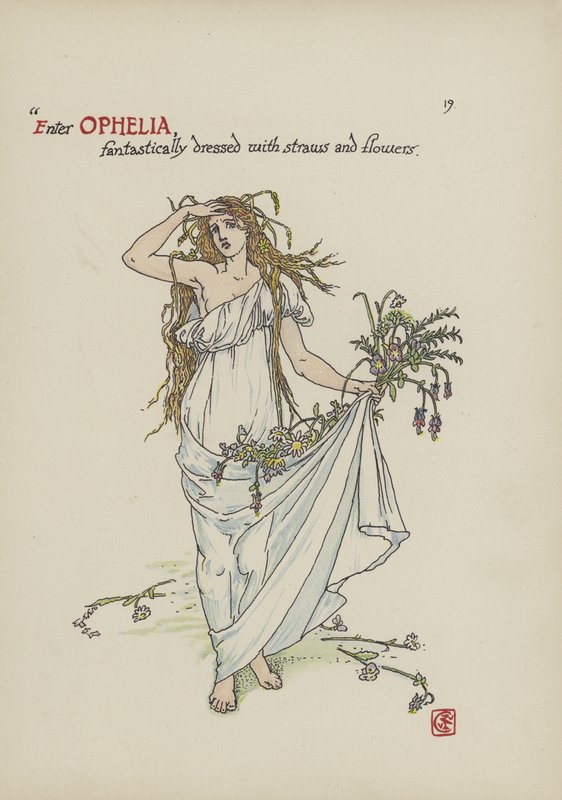 Fiori dal giardino di Shakespeare da Walter Crane