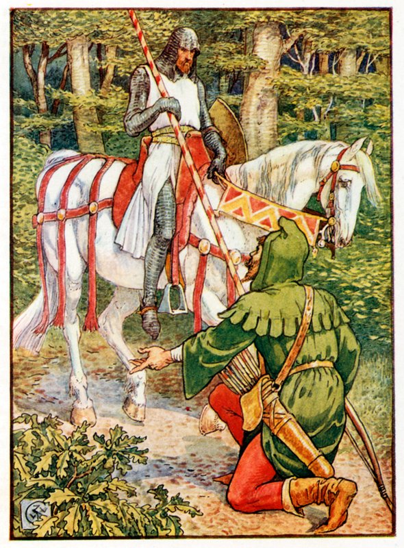 Lyttel John e il Cavaliere da Walter Crane