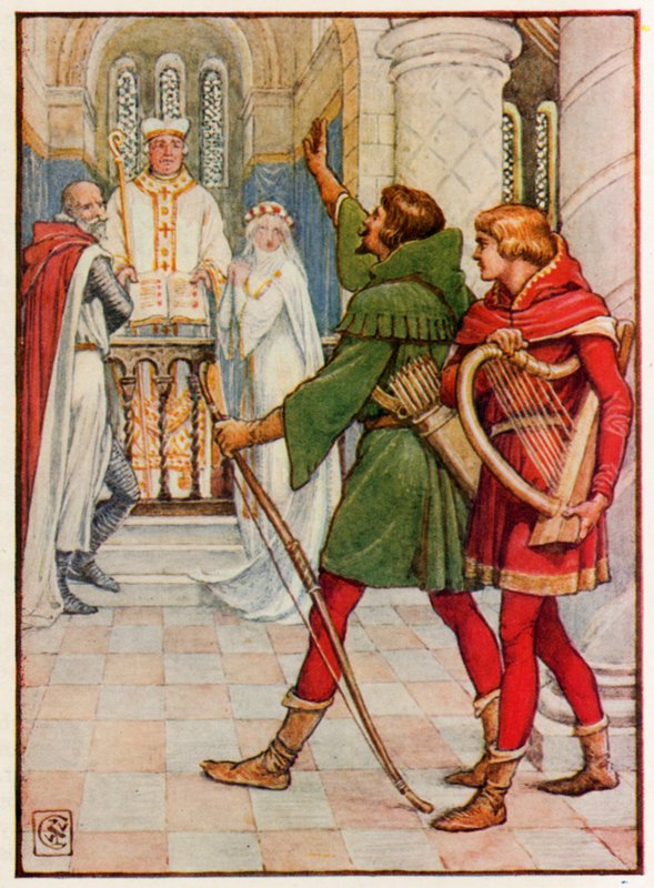 Robin Hood e Allin-a-Dale da Walter Crane