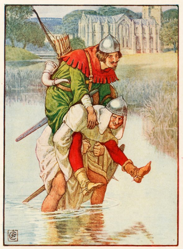 Robin Hood e Padre Tuck da Walter Crane