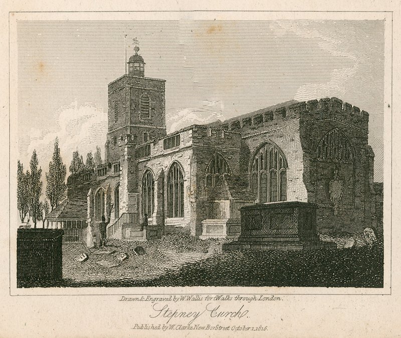 Chiesa di Stepney, Londra da Walter Wallis