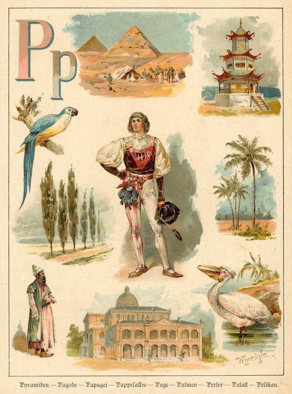 Lettera P da Walter Zweigle