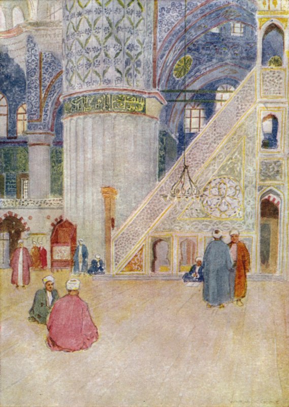 Interno di una moschea, Turchia da Warwick after Goble