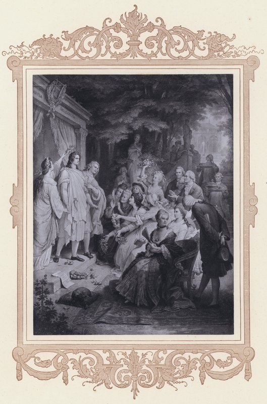 Goethe a Weimar da Wilhelm von (after) Kaulbach