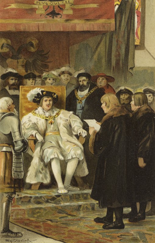 Inaugurazione di Carlo V, Groningen, Paesi Bassi, 1523 da Willem II Steelink