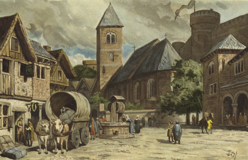Scena di strada, Paesi Bassi, X secolo da Willem II Steelink