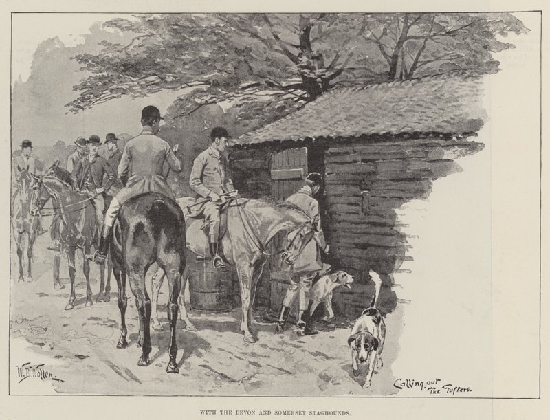 Con i segugi di Devon e Somerset da William Barnes Wollen