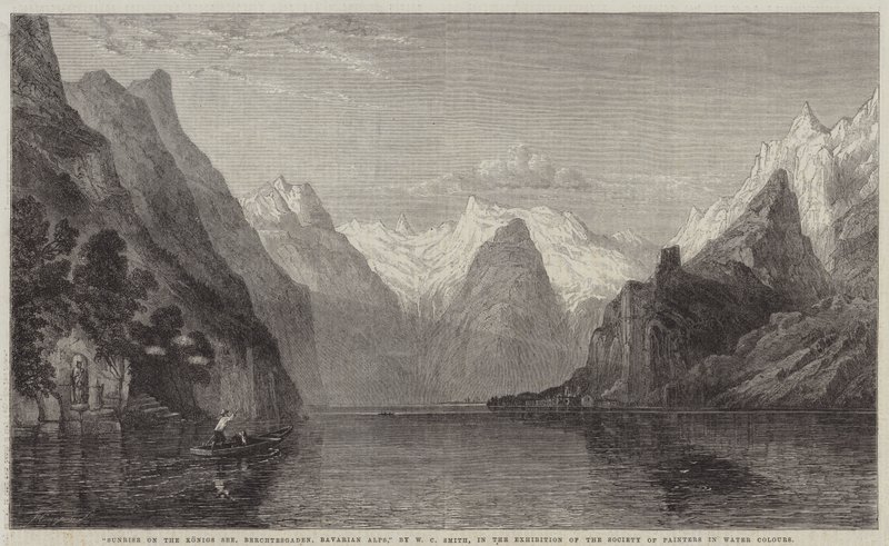 Alba sul Konigs See, Berchtesgaden, Alpi Bavaresi da William C. Smith