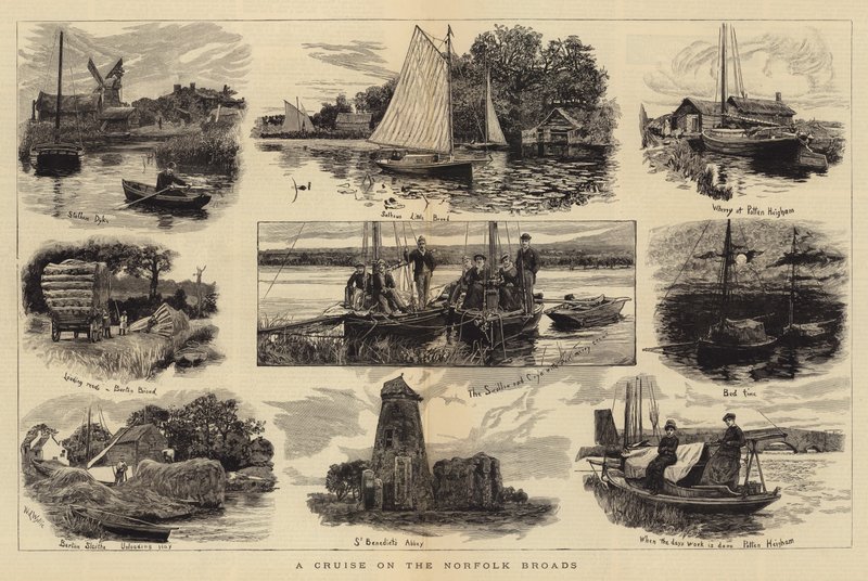 Una crociera sui Norfolk Broads da William Lionel Wyllie