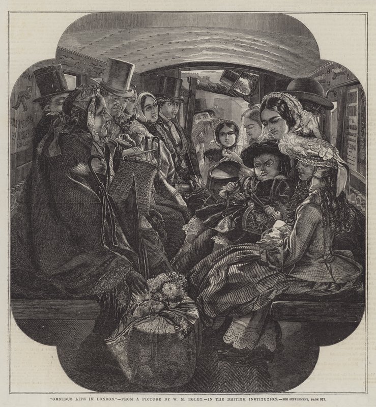 Vita in omnibus a Londra da William Maw Egley