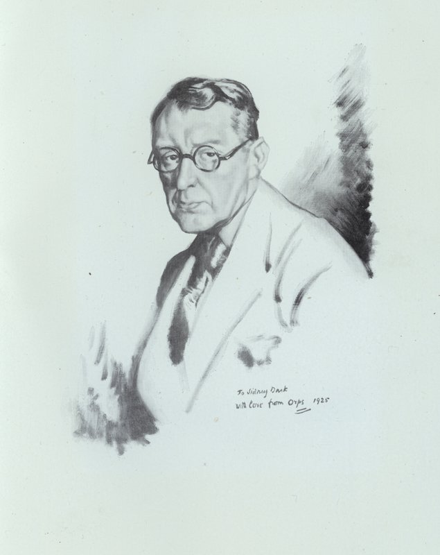 Sidney Dark, scrittore inglese, 1925 da William Orpen