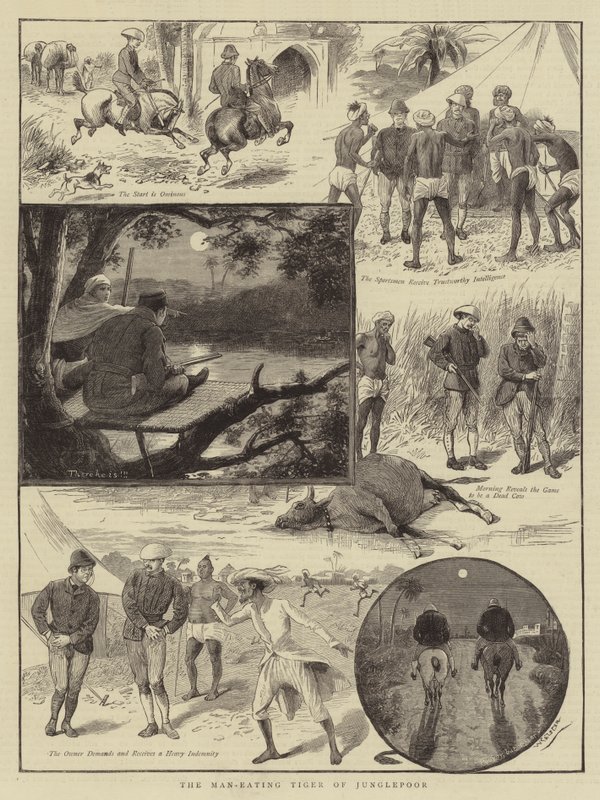 La tigre mangiatrice di uomini di Junglepoor da William Ralston