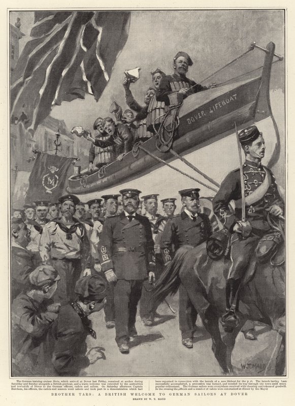 Fratelli marinai, un benvenuto britannico ai marinai tedeschi a Dover da William T. Maud