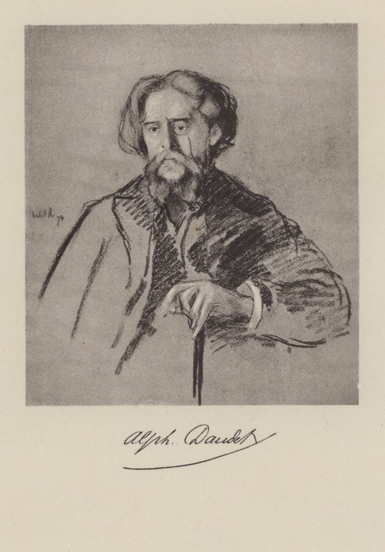 Alphonse Daudet, romanziere francese da William after Rothenstein