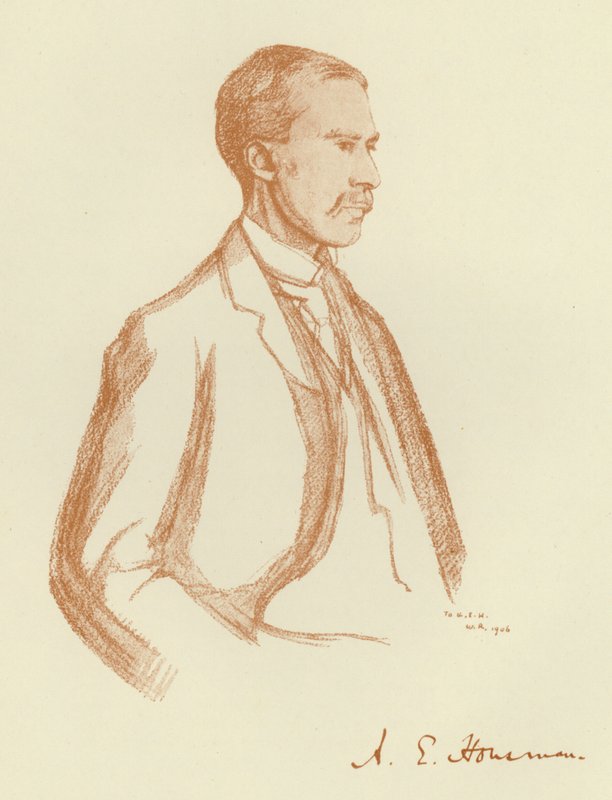 Ritratto di A E Housman da William (after) Rothenstein
