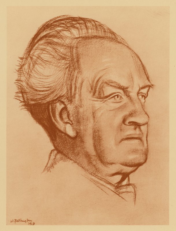 Ritratto di Gerhart Hauptmann da William (after) Rothenstein