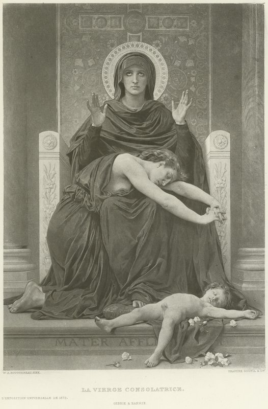 La Vergine Consolatrice (incisione) da William Adolphe Bouguereau