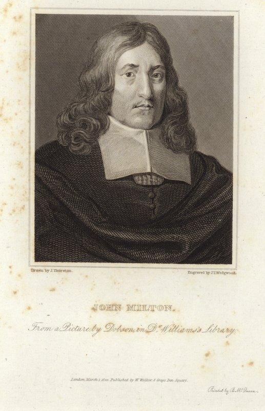 Ritratto di John Milton da William Dobson