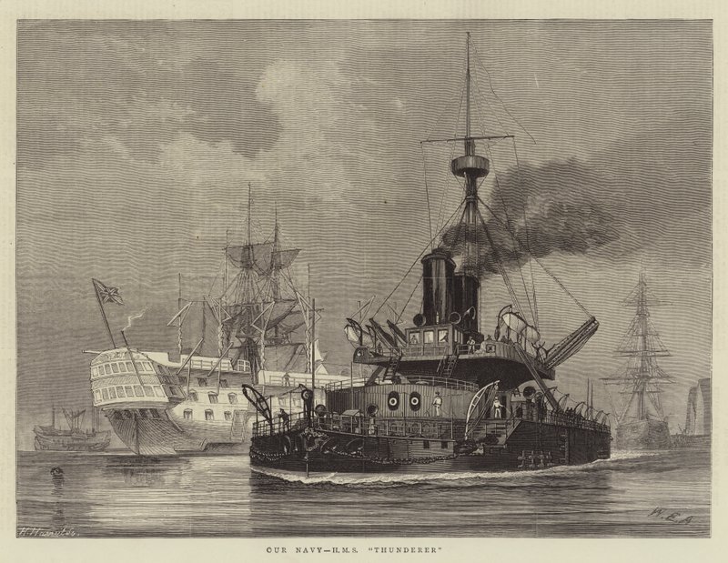 La nostra marina, HMS Thunderer da William Edward Atkins
