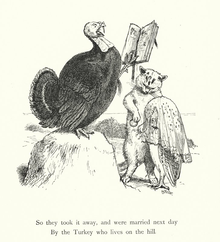 Il gufo e il gatto (incisione) da William Foster