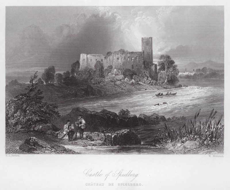 Castello di Spielberg da William H. Bartlett