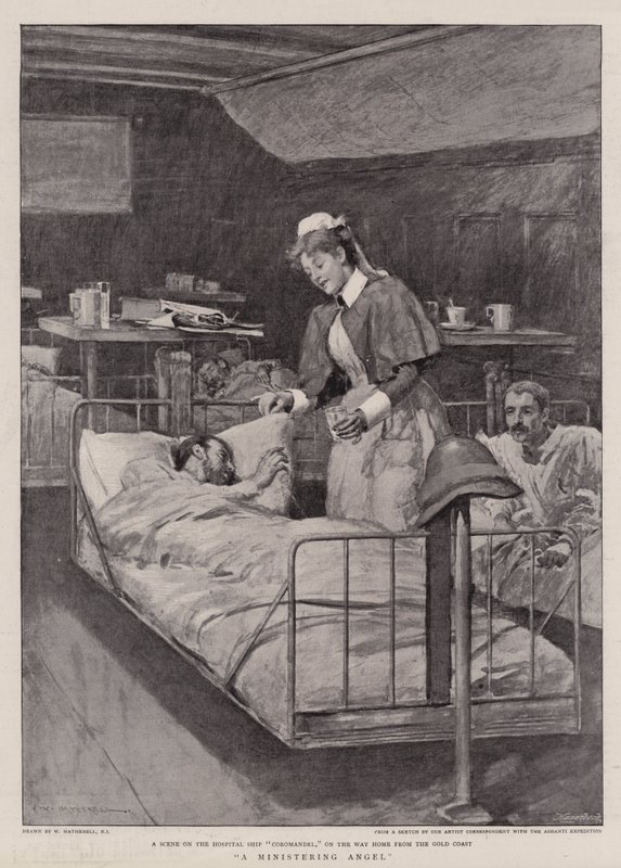 Un angelo soccorritore da William Hatherell