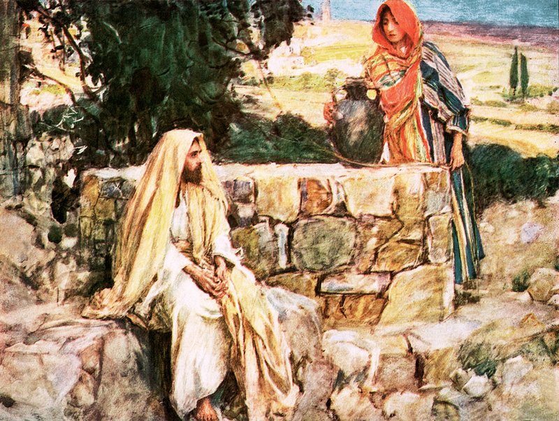 Cristo e la Samaritana da William Hatherell