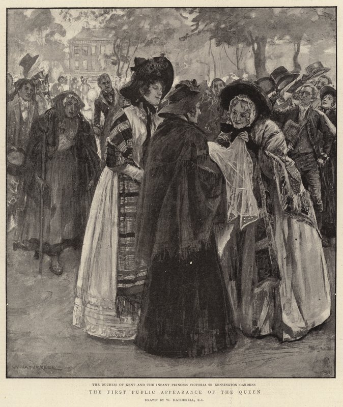 La Prima Apparizione Pubblica della Regina da William Hatherell
