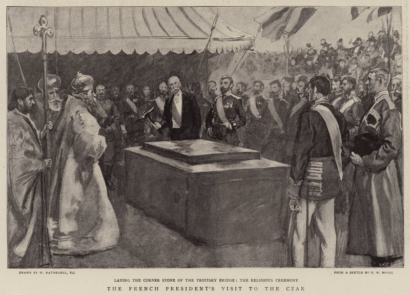 La visita del presidente francese allo zar da William Hatherell