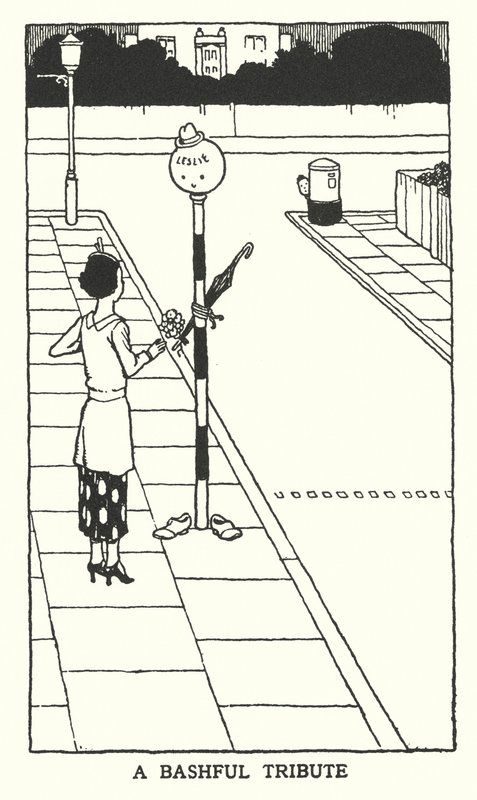 Un tributo timido (litografia) da William Heath Robinson