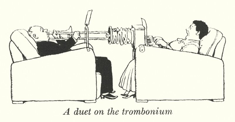 Un duetto sul trombonium da William Heath Robinson