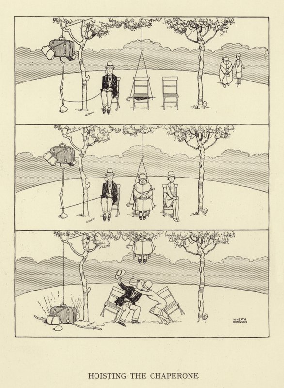 Sollevando la chaperon da William Heath Robinson