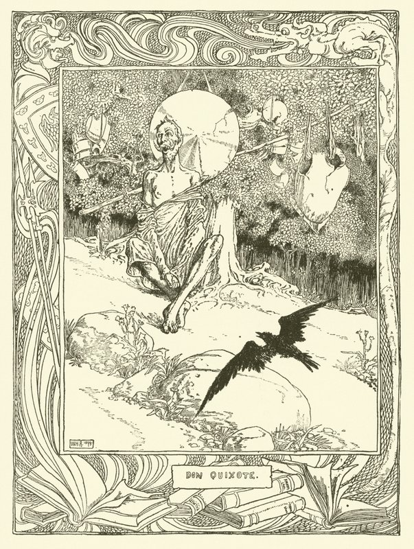 Illustrazione per Don Chisciotte da William Heath Robinson