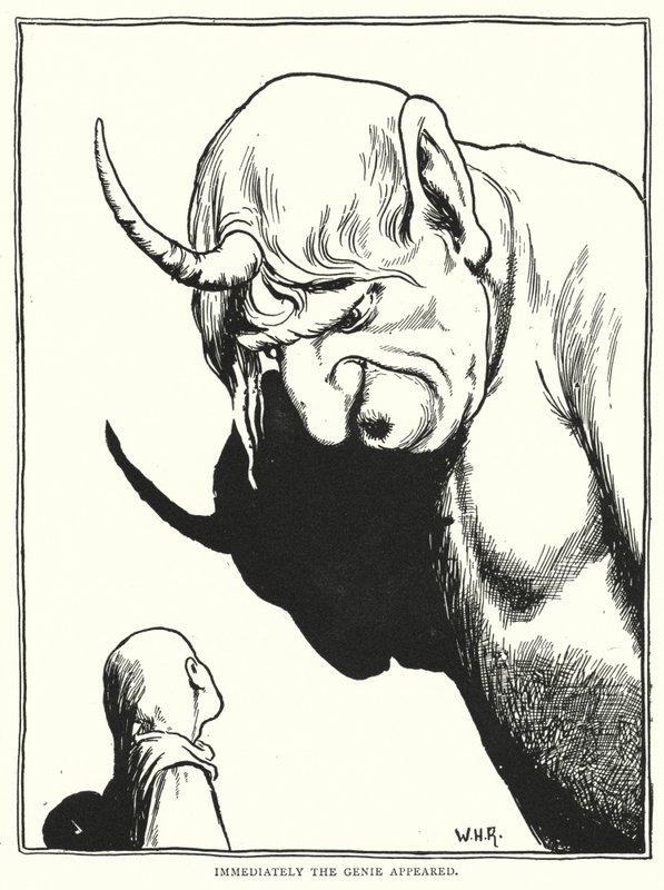 Immediatamente apparve il genio (incisione) da William Heath Robinson