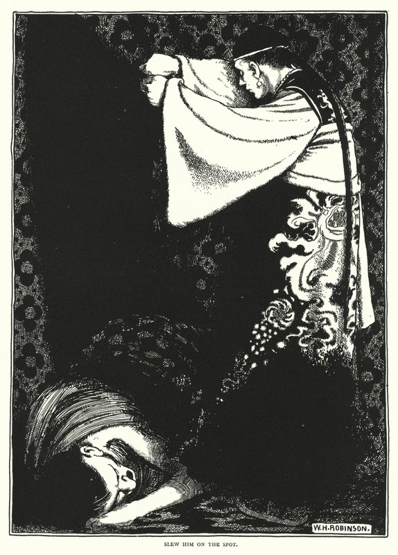 Lo uccise sul posto (incisione) da William Heath Robinson