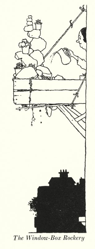Il giardino roccioso della finestra da William Heath Robinson