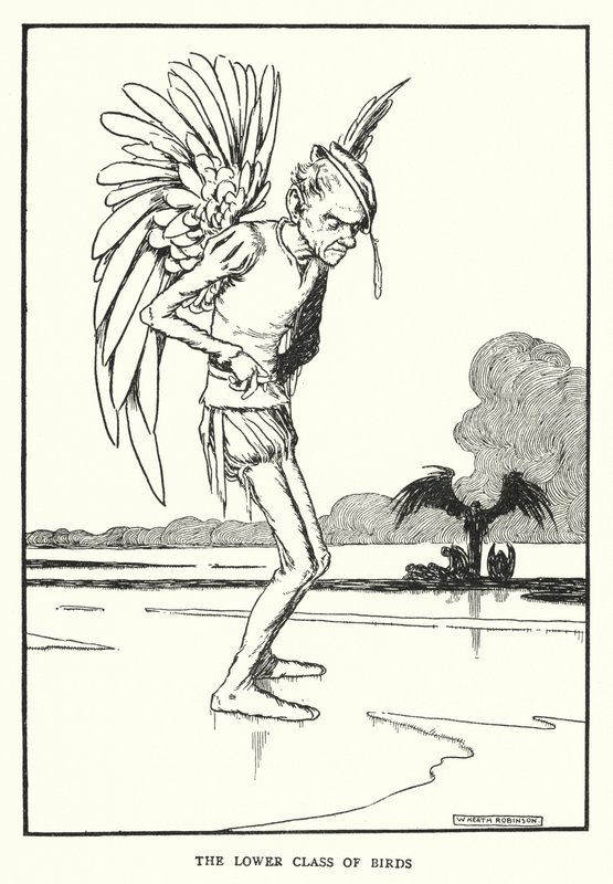 La classe inferiore degli uccelli da William Heath Robinson