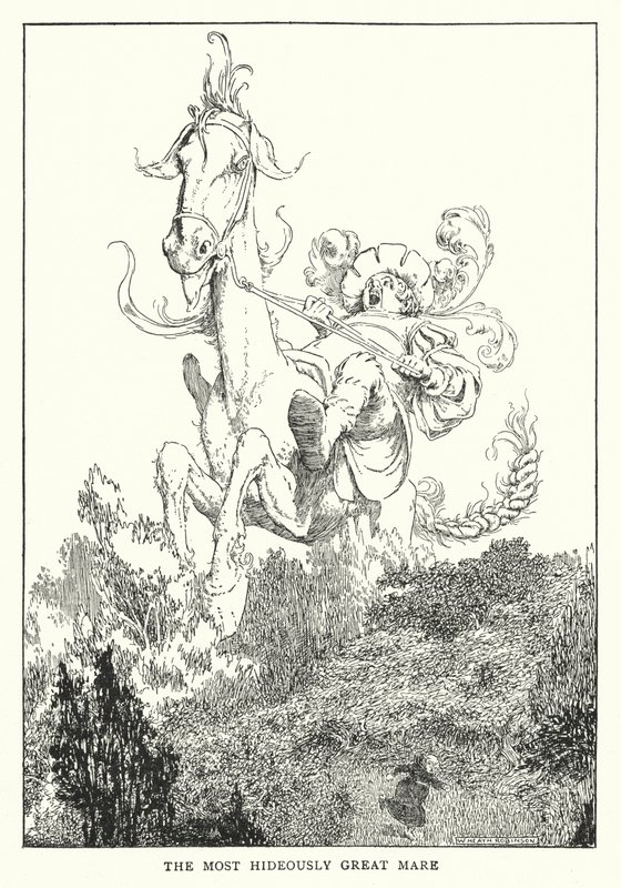 La cavalla più orribilmente grande da William Heath Robinson