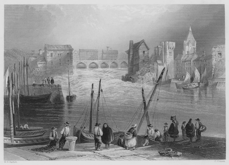 Galway, dal Gladdagh da William Henry (after) Bartlett