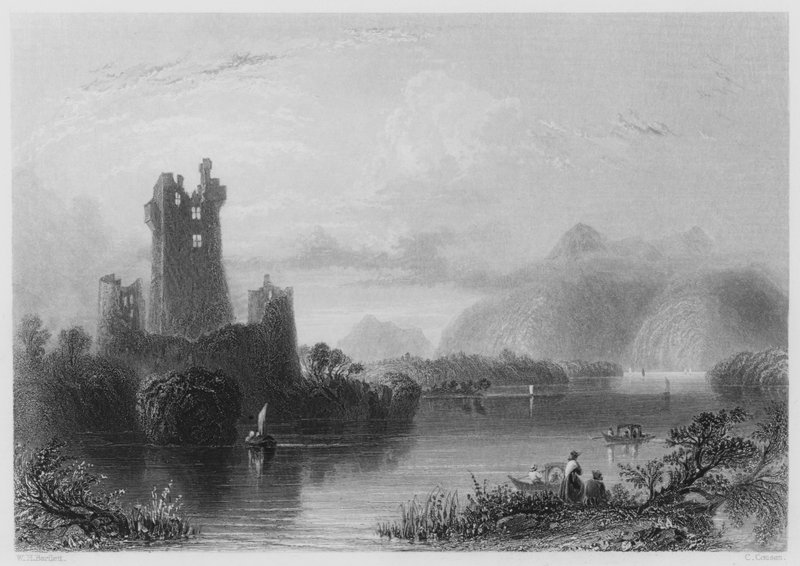 Castello di Ross, Killarney da William Henry (after) Bartlett