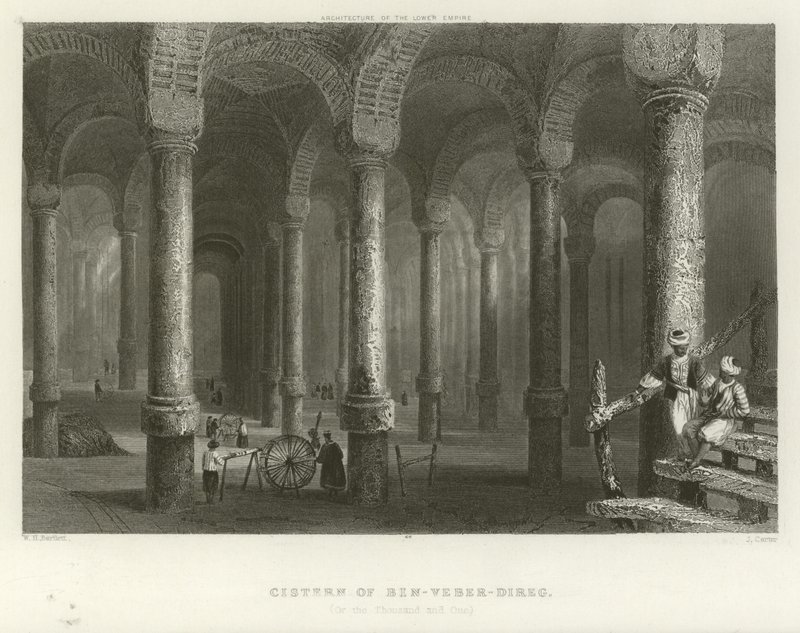 Cisterna di Filosseno, Costantinopoli da William Henry Bartlett