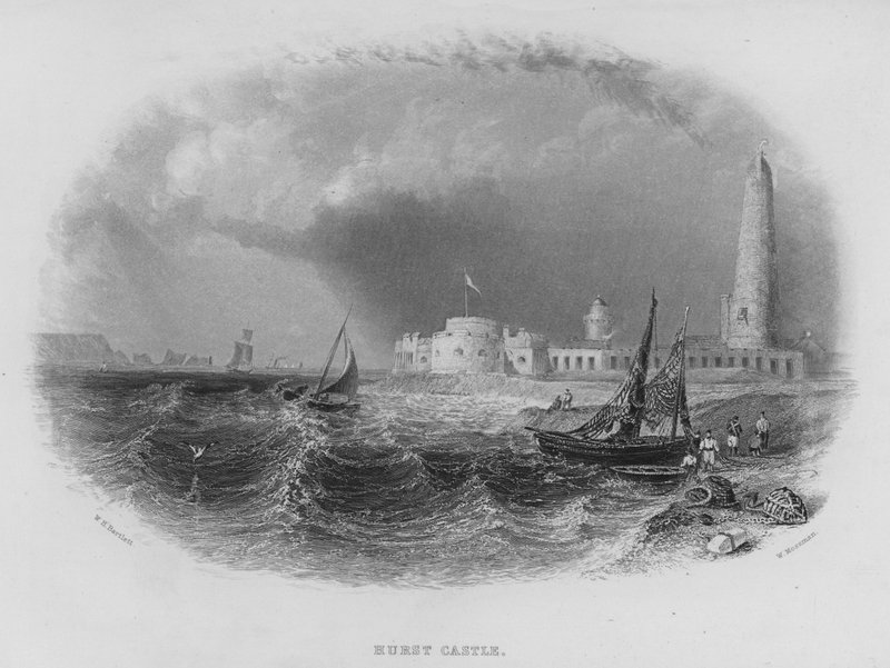 Hurst Castle da William Henry Bartlett