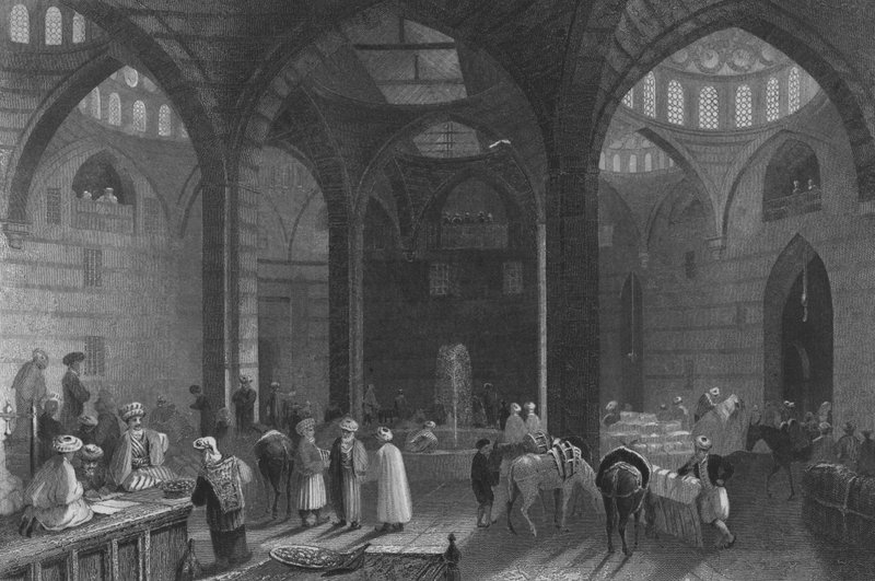 Il Gran Khan a Damasco da William Henry Bartlett
