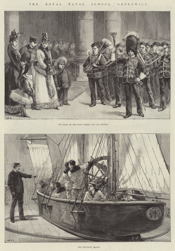 La Royal Naval School, Greenwich da William Heysham Overend